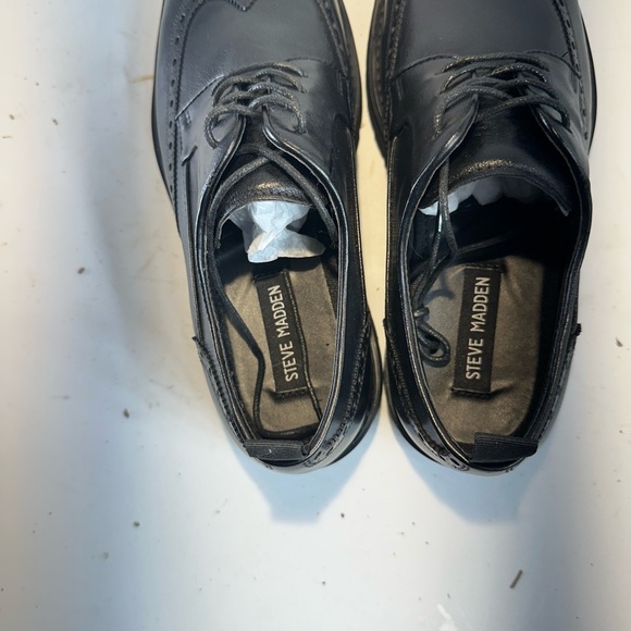 Steve Madden Men’s EMERI Oxford Wingtip Shoes - Size 9.5M (Leather Upper) - Picture 10 of 13
